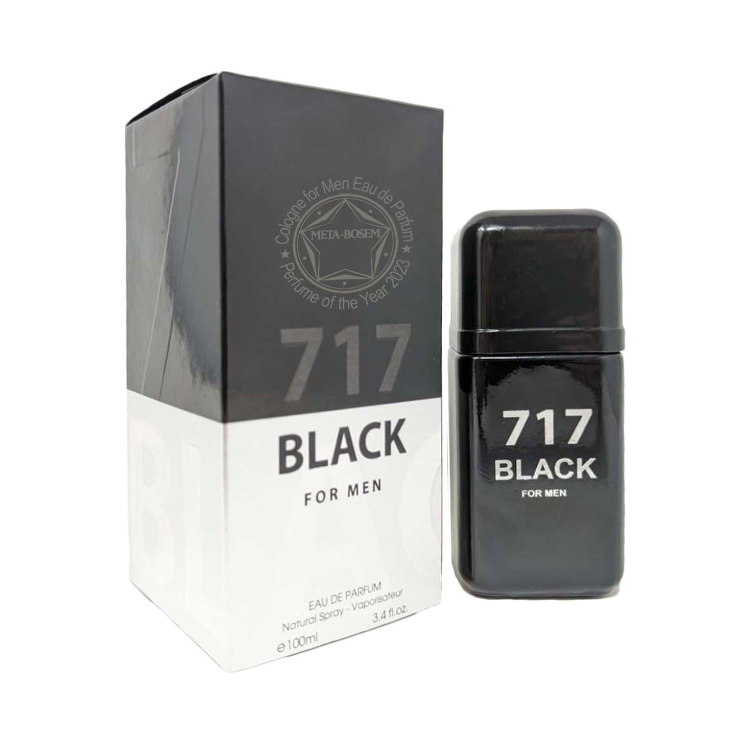 META-BOSEM 717 Men NYC+717 Men Aqua+717 VIP 4-Pc Set Men's Cologne Collection, Eau de Toilette&Parfum Natural Spray - Masculine Scent - Holiday Gift (Pack of 4) Each 3.4 Fl Oz, Total 13.60 Fl Oz