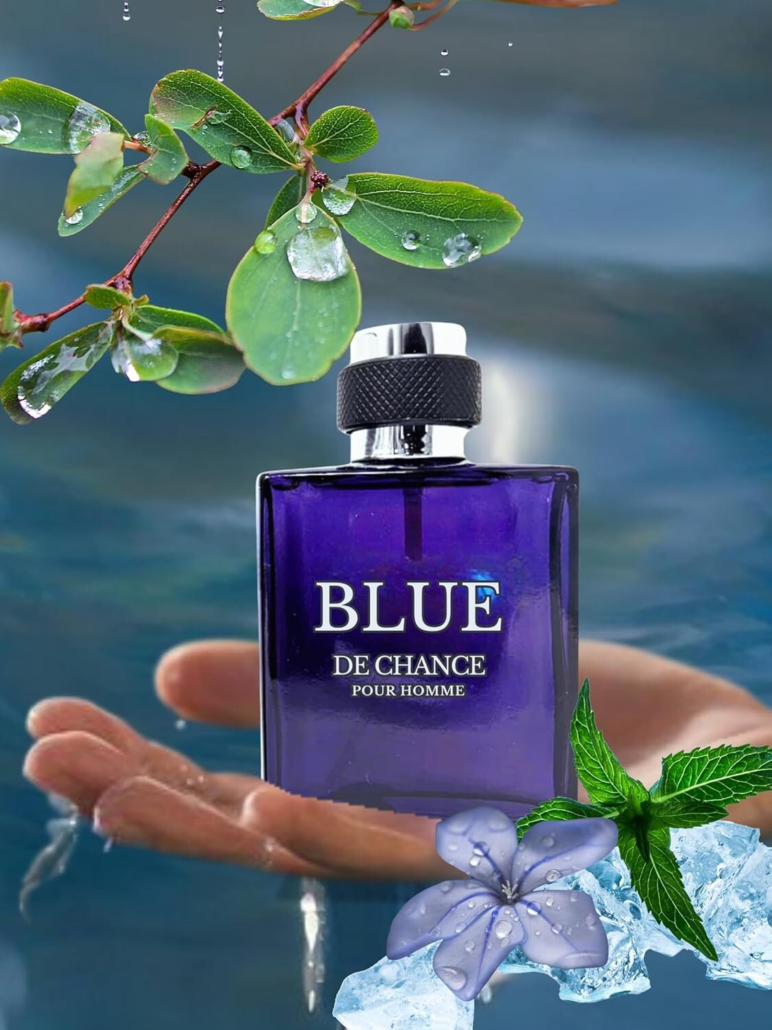 BLUE De Chance PERFUME For Men 100ml 3.4fl.oz Long Lasting Fragrance Cologne