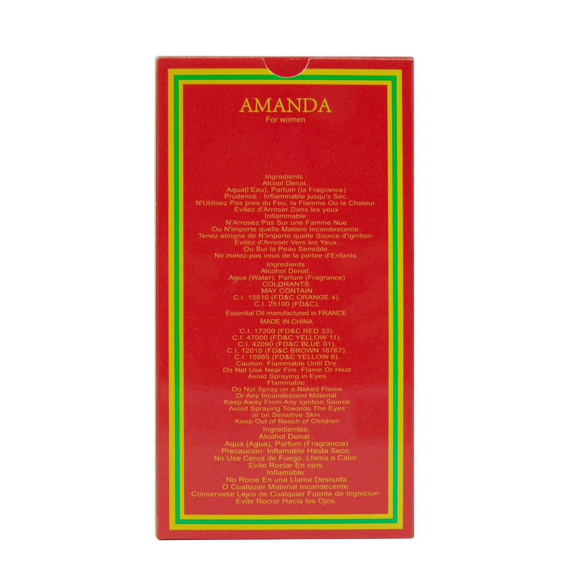 Amanda For Women Eau de Parfum 3.4oz / 100ml Natural Spray – New Sealed