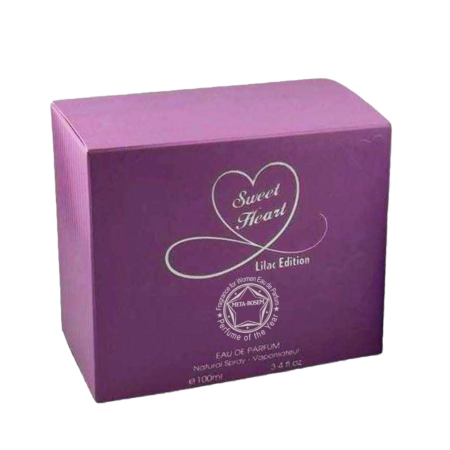 META-BOSEM Sweet Heart Lilac&Rouge, Eau De Parfum Spray Perfume for Women, Sweet Floral Fragrance - a Heart Bottle Collection, Great Holiday Gift (Pack of 2), 3.4 Fl Oz Each, total 6.8 Oz