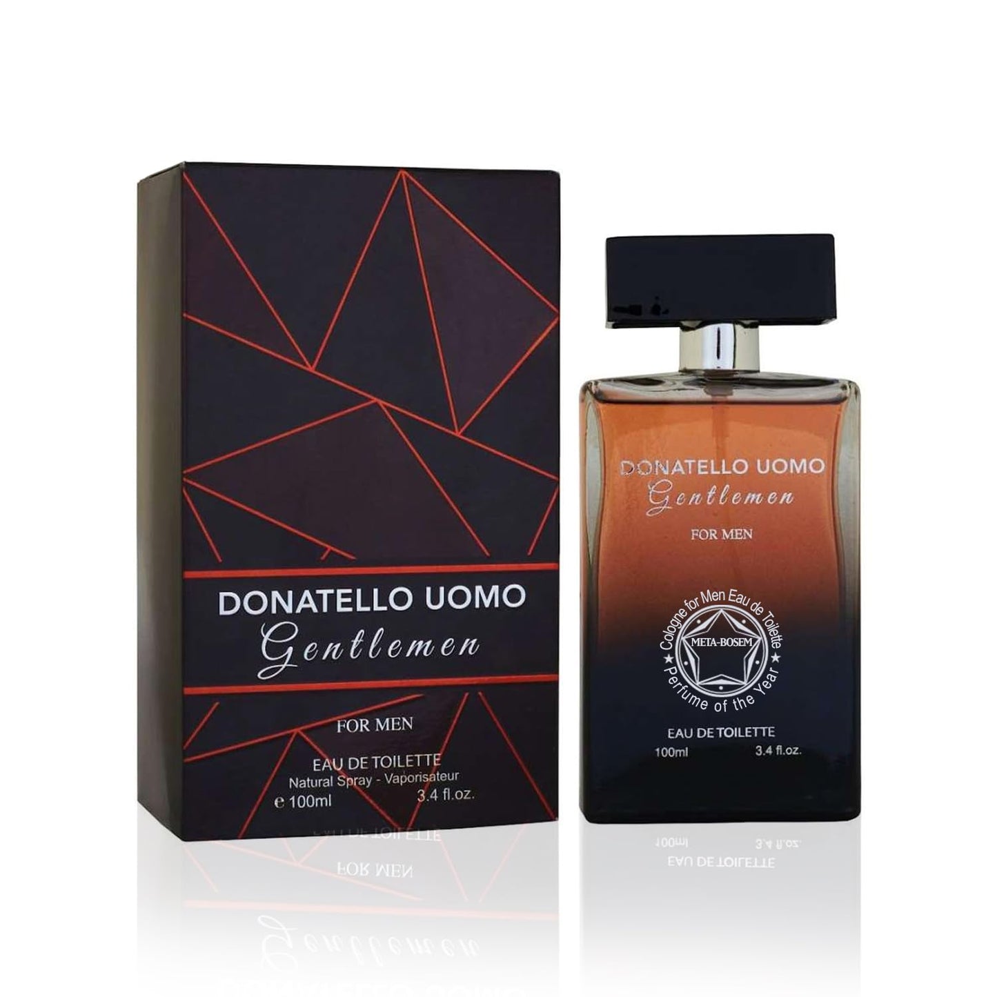META-BOSEM Only Fearless+Iconique+King Oud+Dona Gentlemen 4Pc Set Men's Cologne Blue bottle Collection, Eau de Toilette Spray - Fresh Masculine Scent - Holiday Gift (Pack of 4) Each 3.4 Fl Oz, Total 1