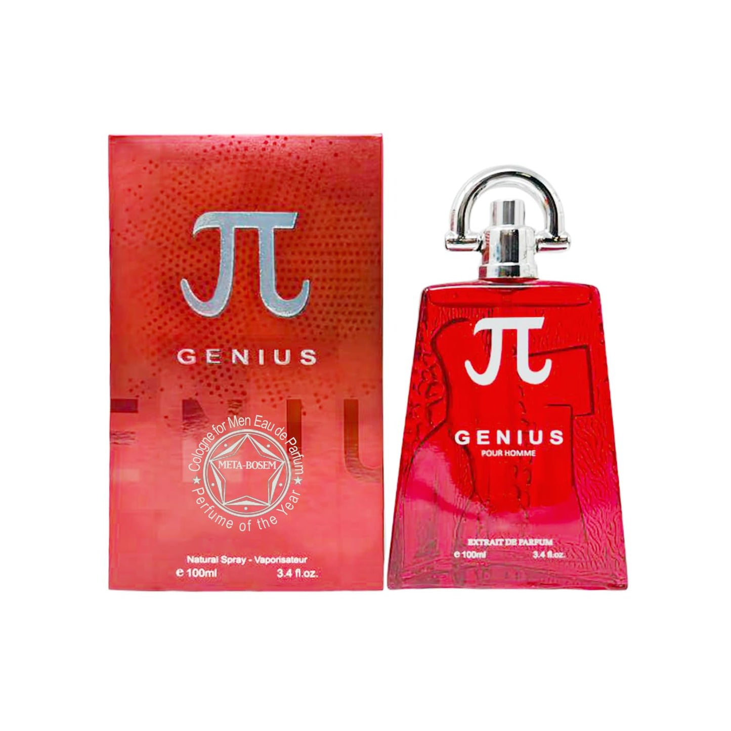 META-BOSEM 4Pc Set Cologne for Men (Parade+Parade Noir+Genius Red&Blue) Classic Collection Bottles, Eau de Toilette Natural Spray - Woody Scent - Holiday Gift (Pack of 4) Each 3.4 Fl Oz, Total 13.60 Oz