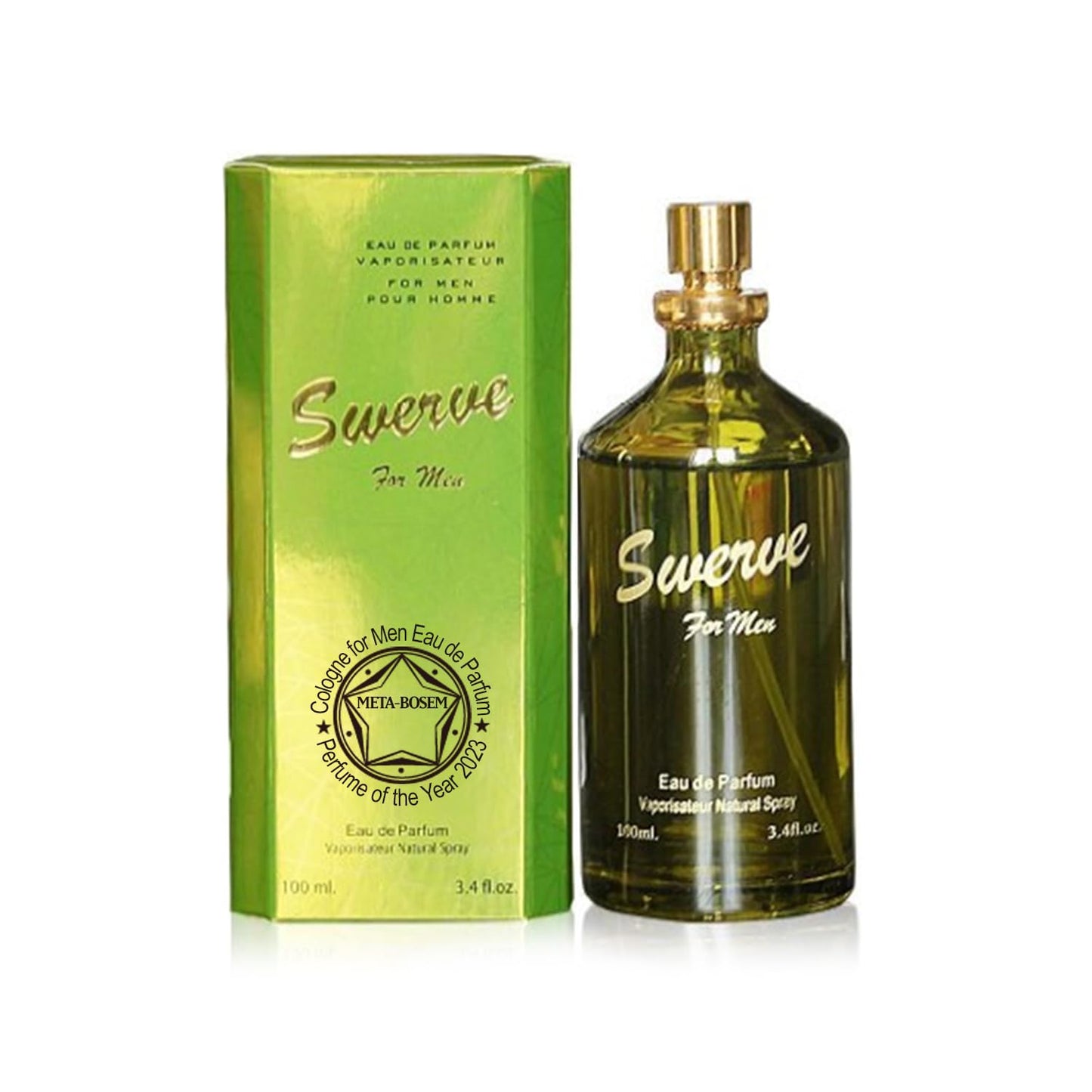 META-BOSEM Trend+Trend Intense+Swerve -3Pc Cologne for Men Fragrance Collection, Eau de Parfum Natural Spray - Citrus Notes - Holiday Gift Set (Pack of 3) Each 3.4 Fl Oz, Total 10.20 Fl Oz