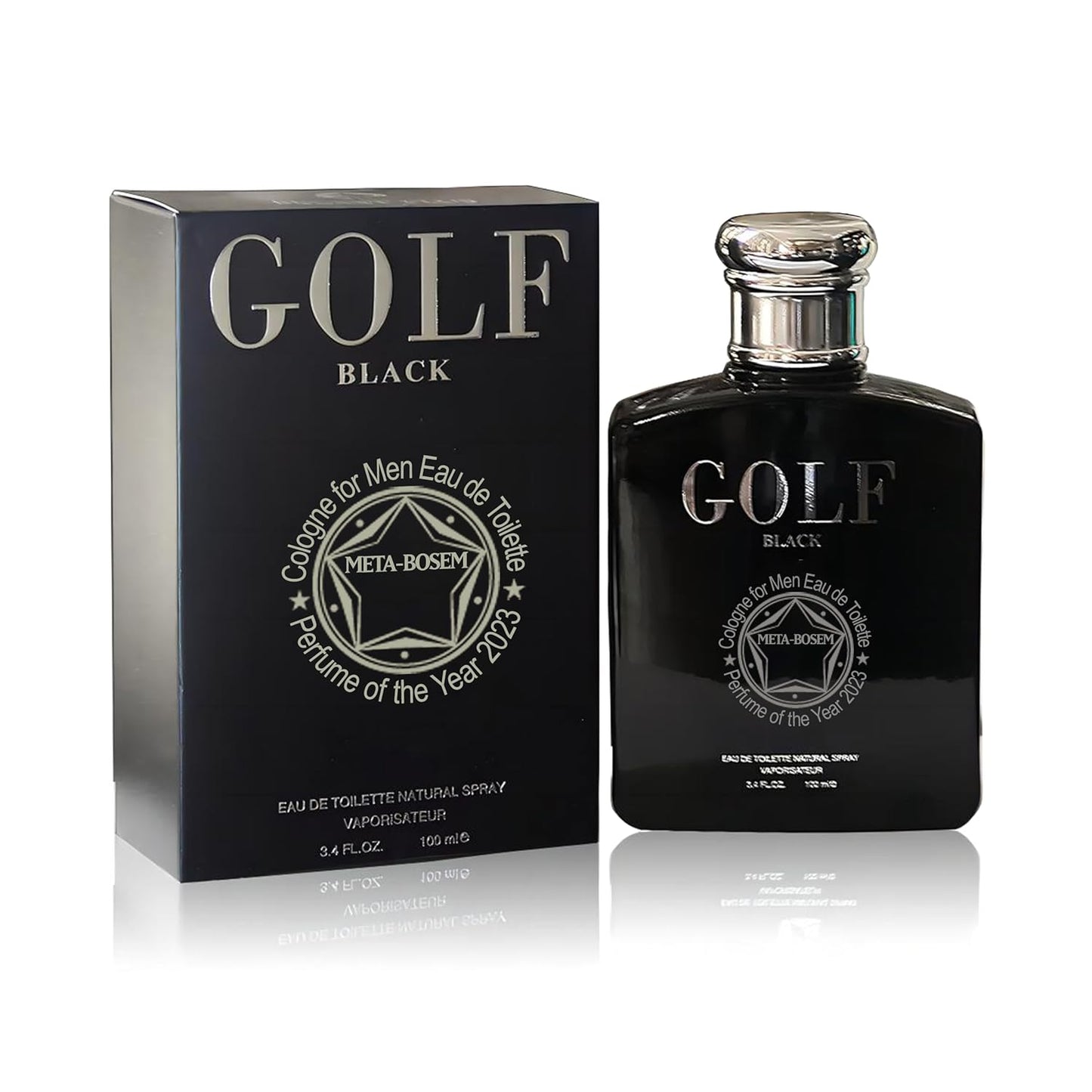META-BOSEM Golf Red+Black+Blue+White 8-Pc Set Men's Cologne Collection, Eau de Toilette Natural Spray - Masculine Scent - Holiday Gift (Pack of 8) Each 3.4 Fl Oz, Total 27.20 Fl Oz