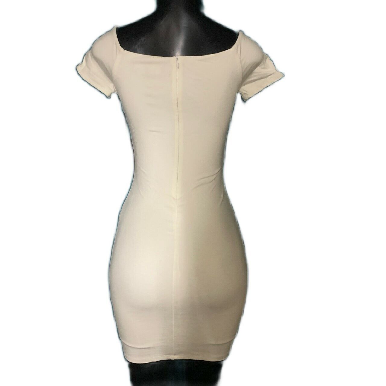 Lulu's White Bodycon Perfect Pick Cap Sleeve Cocktail Queen Mini Dress XS