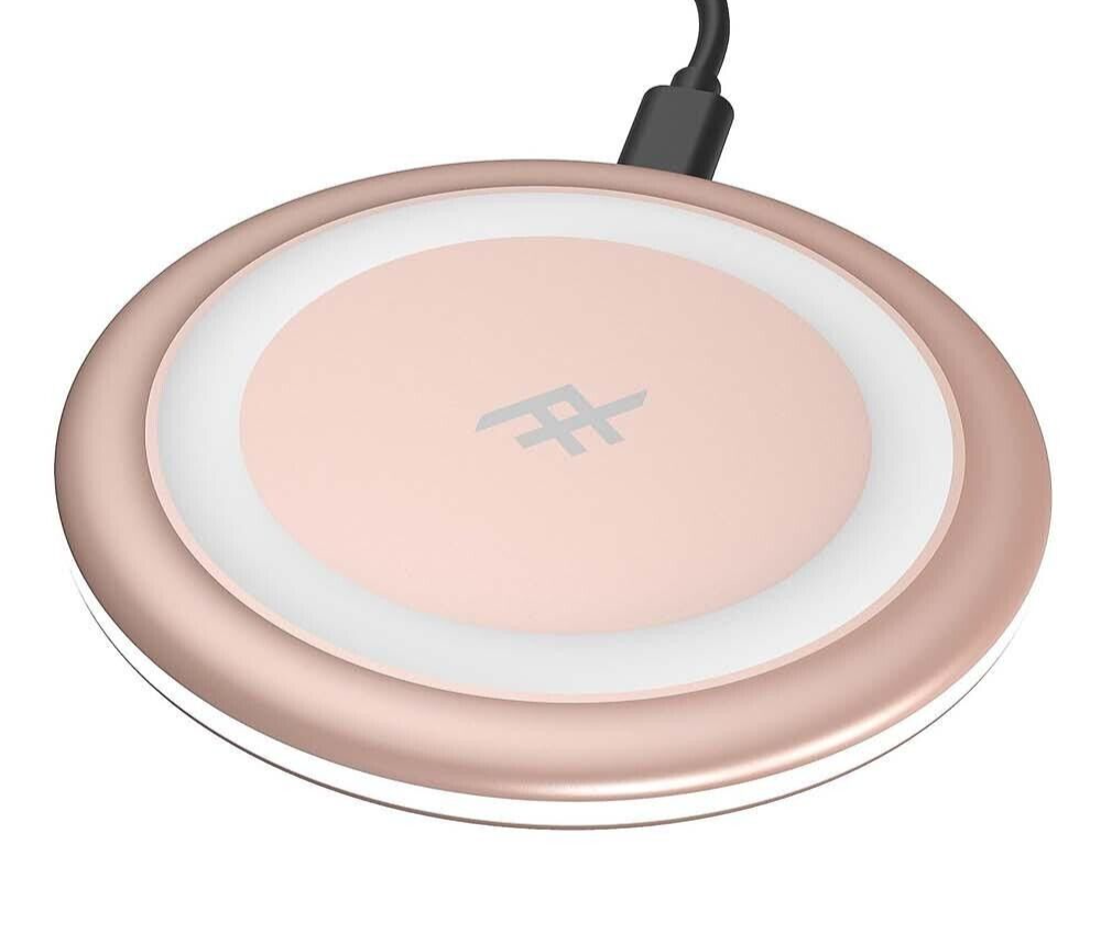 ZAGG Qi Wireless Fast Charger Charging Pad Dock for iPhone Android Phone Pink