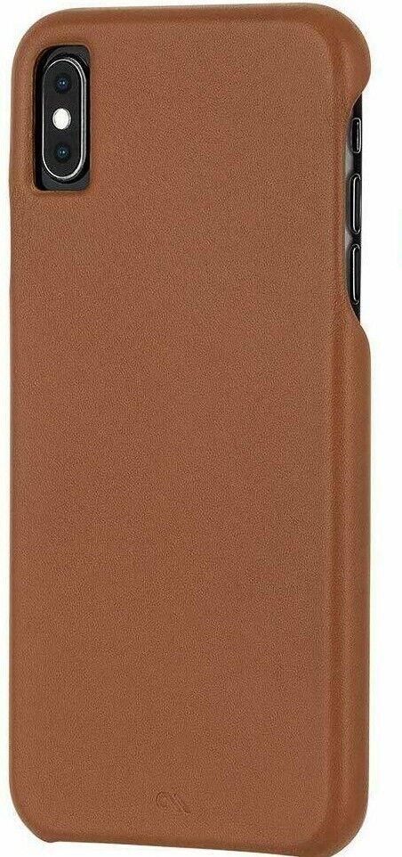 Case-Mate BARELY THERE LEATHER Case for iPhone XS Max Gold REG $48