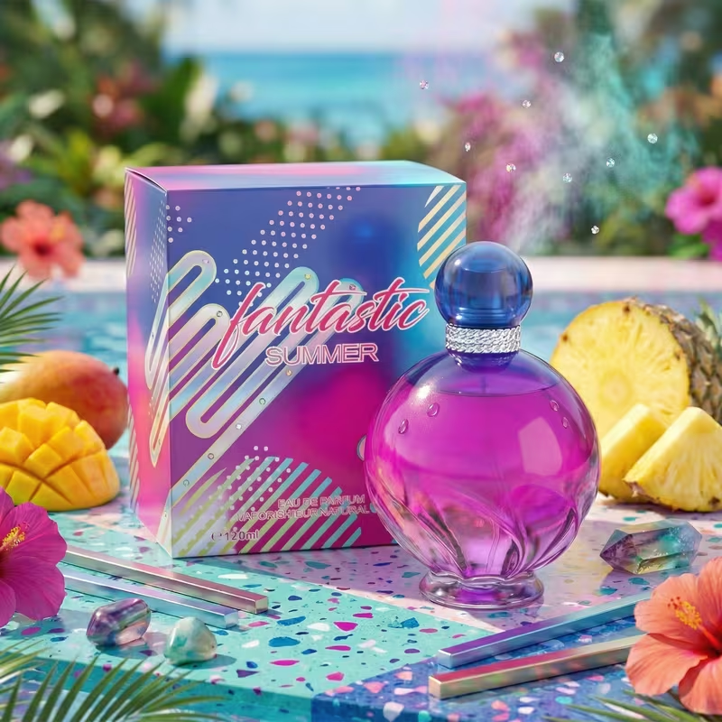 Women Perfume Fantastic Summer Rainbow Eau De Parfum Floral Fruity 4.2 Oz 120 ML