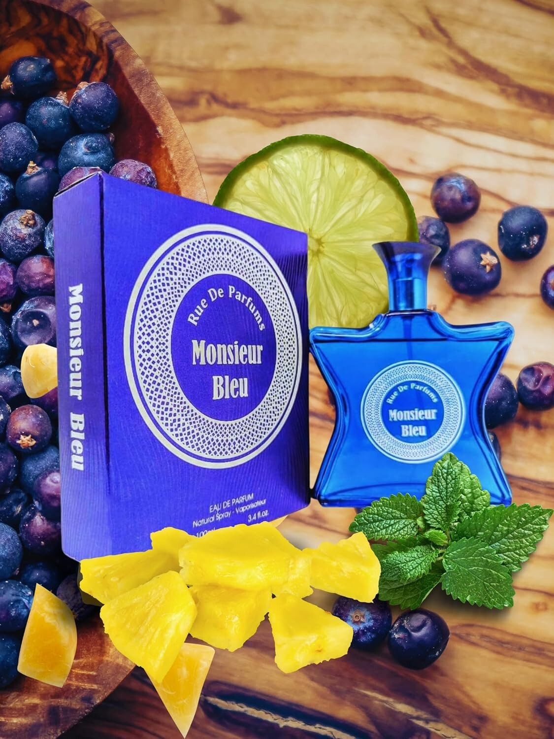 Monsieur Bleu PERFUME Cologne MEN Long Lasting Fragrance 3.4 Oz Gift PARFUM