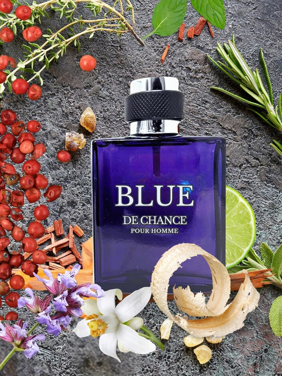 BLUE De Chance PERFUME For Men 100ml 3.4fl.oz Long Lasting Fragrance Cologne