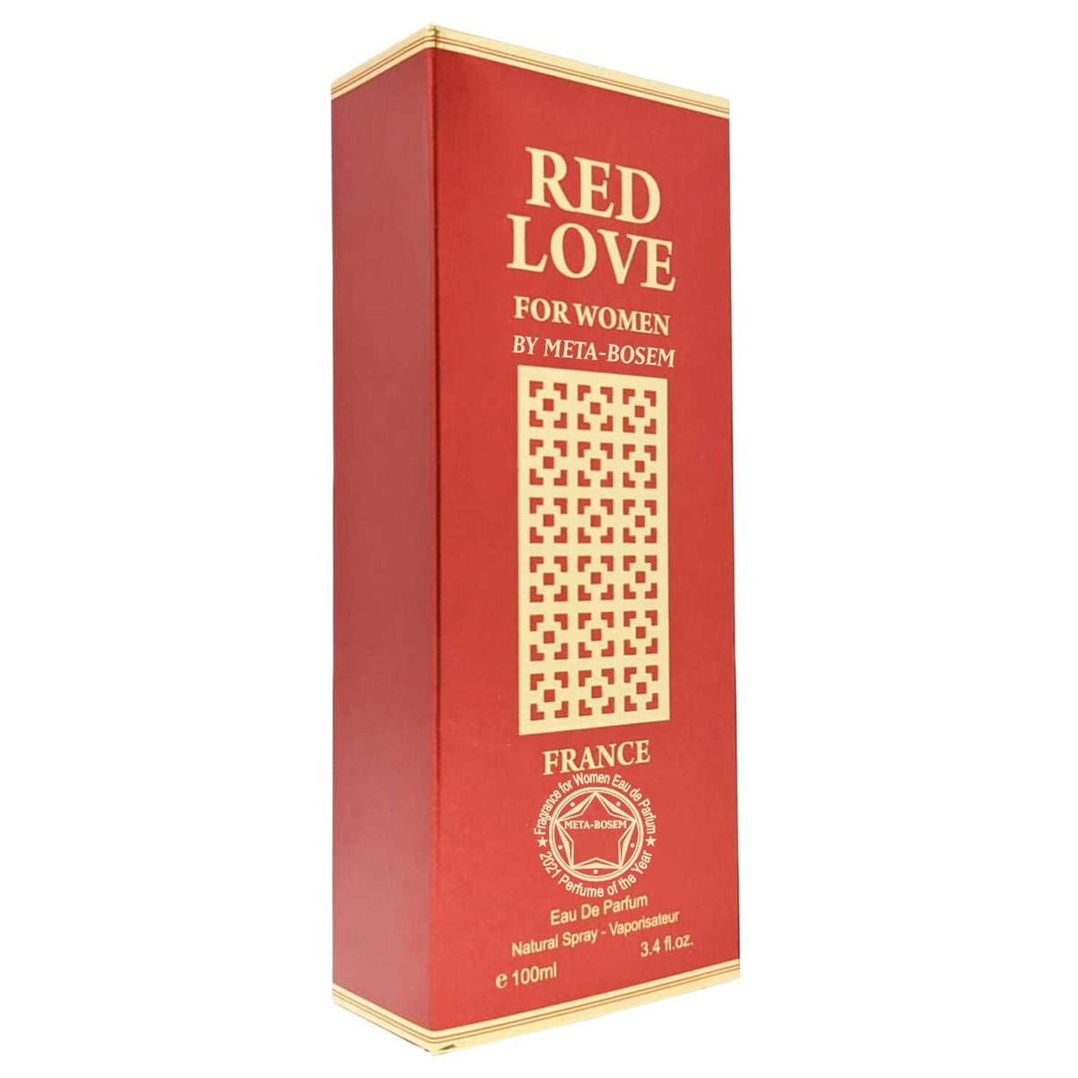 RED LOVE Fragrance Couture Women's Eau de Parfum 3.4 Oz EDP Spray