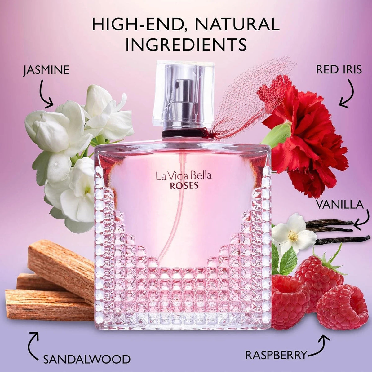 Perfume Fragrance La Vida Bella Roses 3.4 oz EDP Perfume for Women New In Box