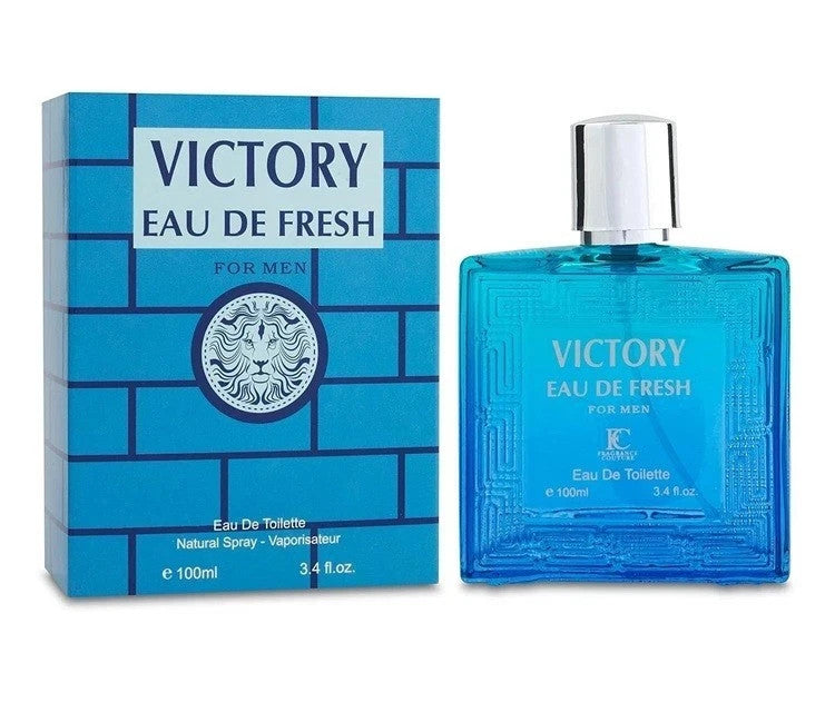 VICTORY EAU DE FRESH Fragrance Couture Men's Cologne 3.4 Oz EDT Spray New
