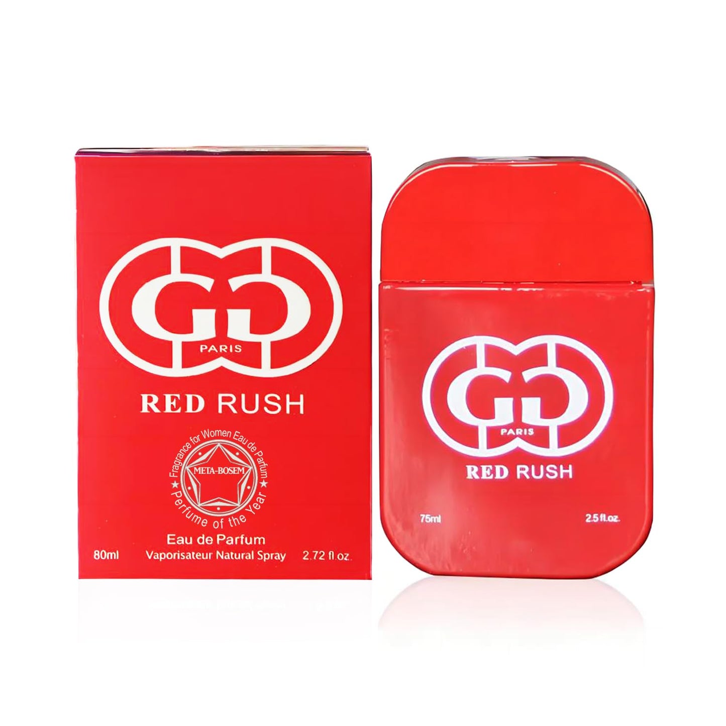 META-BOSEM 4-Pc Perfume Collection Fragrance for Women, Eau de Parfum Natural Spray - Floral Scents (Pack of 4 - Daise Blue+Daise Pour Femme+Pure Gold+Red Rush) Each 3.4 Fl Oz, Total 13.60 Oz