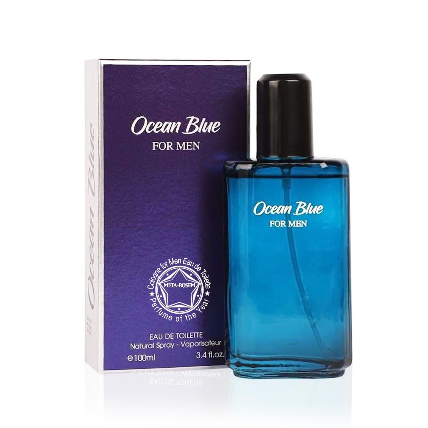 META-BOSEM The Herald+Lampard+Robot+Ocean Blue 4Pc Set Men's Cologne bottle Collection, Eau de Parfum Spray - Fresh Aquatic Scents - Holiday Gift (Pack of 4) Each 3.4 Fl Oz, Total 13.60 Oz