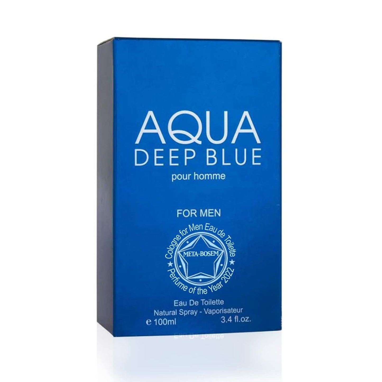 META-BOSEM Aqua Prive+Aqua Deep Blue+Aqua Fresh Men's Cologne Collection, Eau de Toilette Natural Spray - Marine Notes - Holiday Gift Set (Pack of 3) Each 3.4 Fl Oz, Total 10.2 Fl Oz