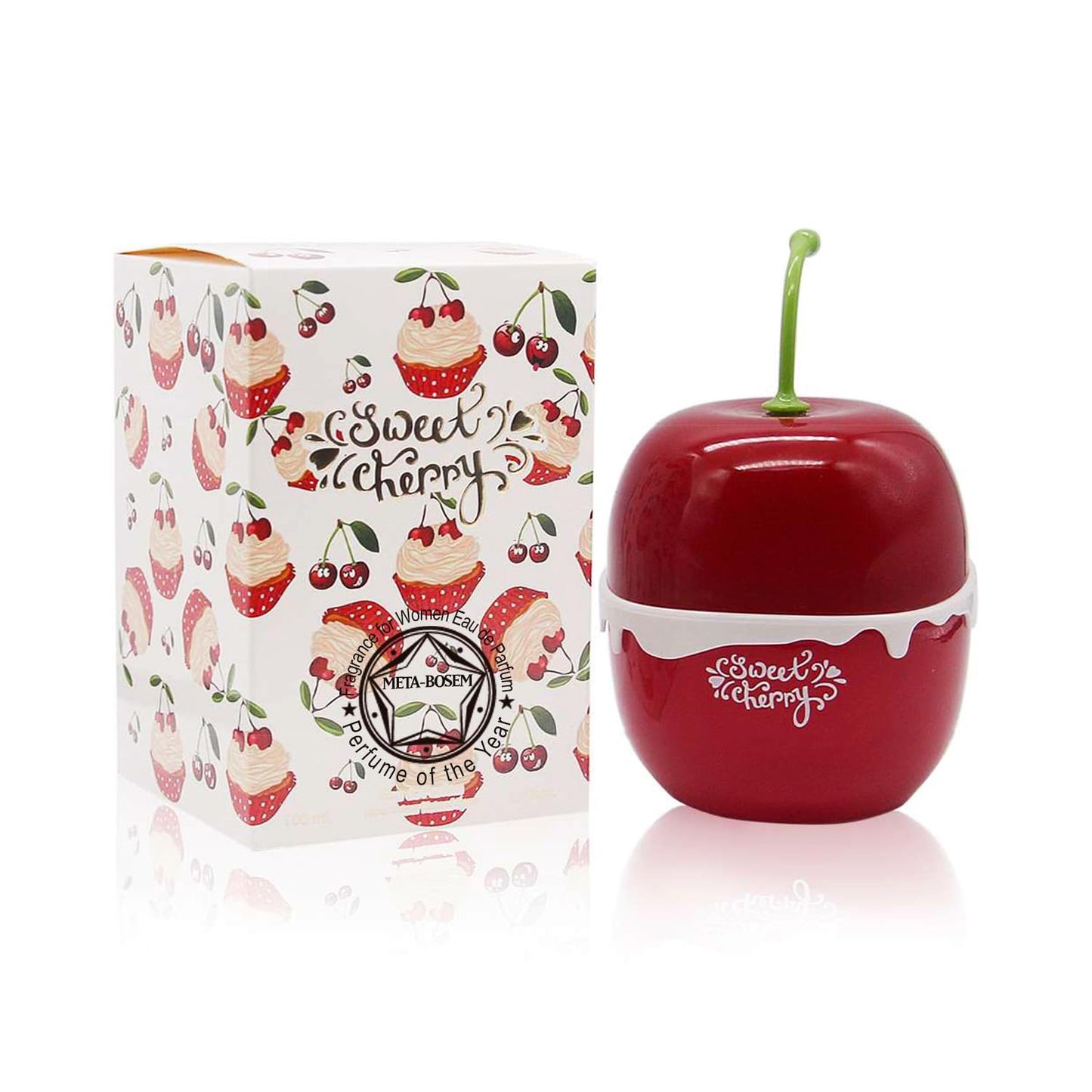 META-BOSEM 4-Pc Perfume Collection Fragrance for Women (I Love Strawberry+Sweet Cherry+Sweet Candy+Pineapple), Eau de Parfum Natural Spray - Sweet Scent (Pack of 4) Each 3.4 Fl Oz, Total 13.60 Oz