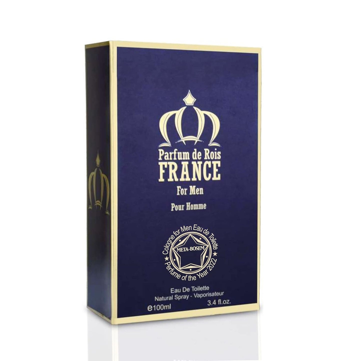 META-BOSEM X Men+Parfum de Rois France Men's Cologne, Eau de Toilette Natural Spray - Masculine Scents - Modern Fragrance - Holiday Gift Set (Pack of 2) Each 3.4 Fl Oz, Total 6.8 Fl Oz