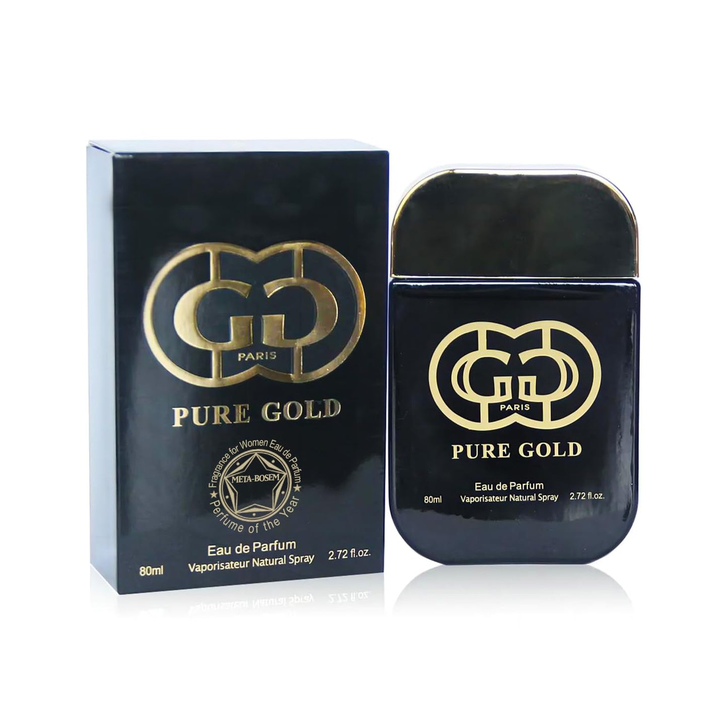 META-BOSEM 4-Pc Perfume Collection Fragrance for Women, Eau de Parfum Natural Spray - Floral Scents (Pack of 4 - Daise Blue+Daise Pour Femme+Pure Gold+Red Rush) Each 3.4 Fl Oz, Total 13.60 Oz