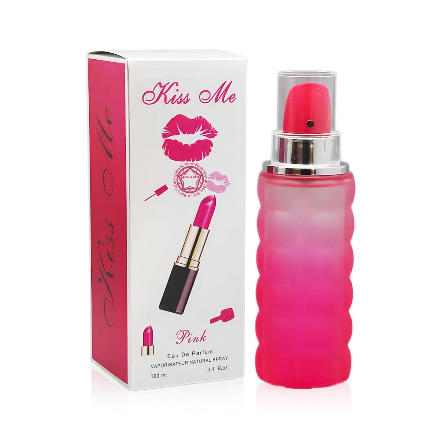 META-BOSEM Fragrance for Women (Pink Me+Pink Me Kiss+Party Girl) 3-Pc Collection Perfume, Eau de Parfum Natural Spray - Fresh Scent (Pack of 3) Each 3.4 Fl Oz, Total 10.20 Oz