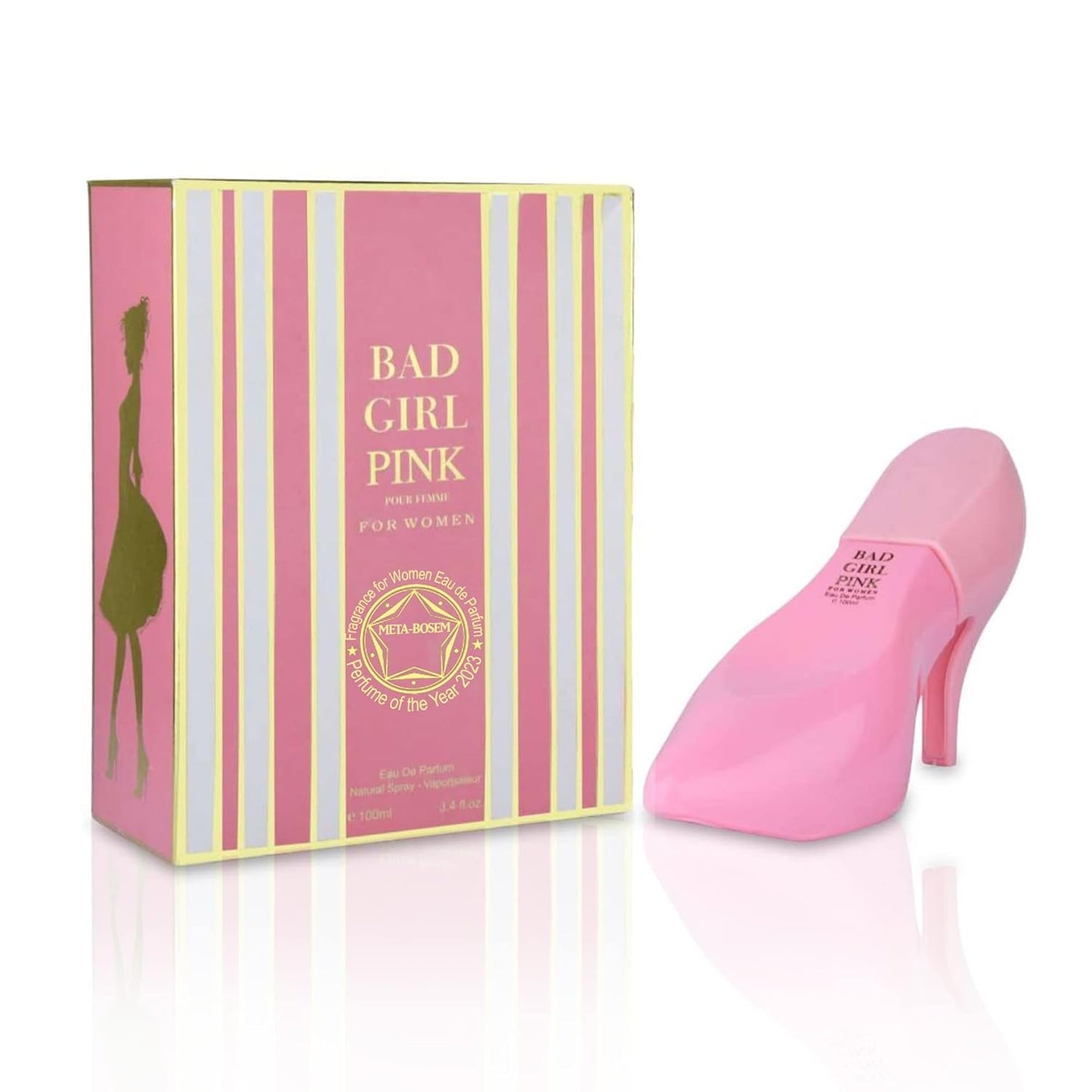 META-BOSEM 5-Pc Set Perfume Collection for Women Girl's Shoe Shaped Fancy Bottle Fragrance, Eau de Parfum Natural Spray - Fresh Feminine Scent (Pack of 5) Each 3.4 Fl Oz, Total 17.0 Fl Oz