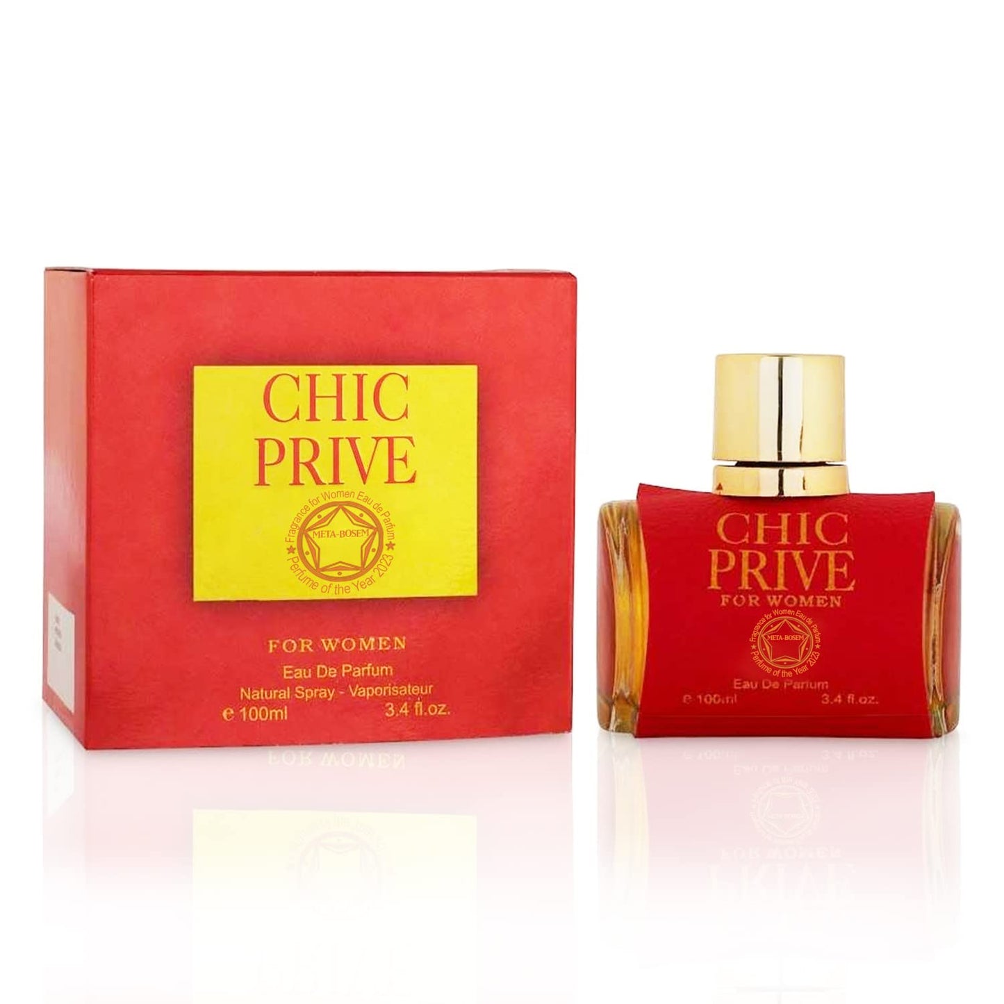 META-BOSEM 4-Pc (Guest for Women+Love in Paris+Lovely Lady+Ensemble Pour Toujours), Fragrance for Women Collection Bottle, Eau de Parfum - Fresh Scent (Pack of 4) Each 3.4 Fl Oz, Total 13.6 Oz