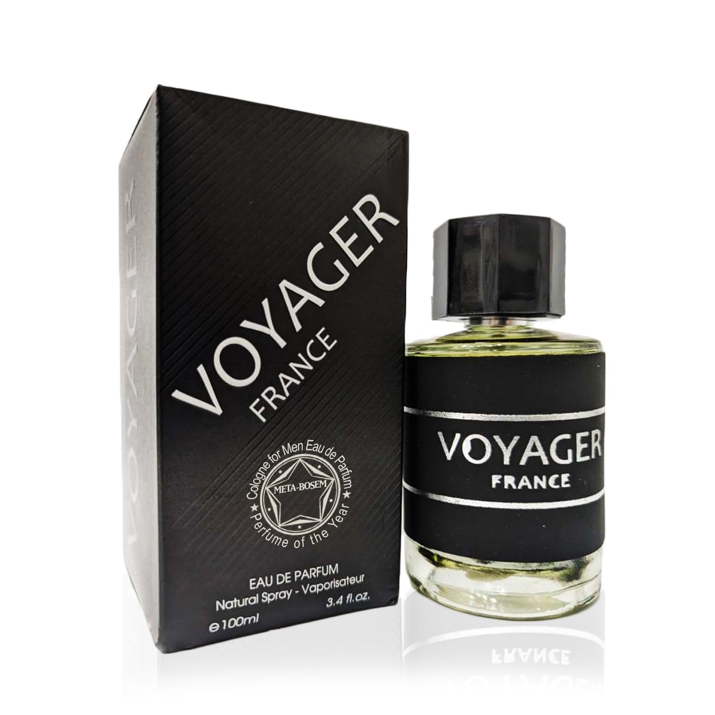META-BOSEM Voyager+Genius Gentleman+Afgano Noir+Vanilla Tobaco 4Pc Set Men's Cologne bottle Collection, Eau de Toilette Spray - Fresh Aromatic Scent - Holiday Gift (Pack of 4) Each 3.4 Fl Oz, Total 1