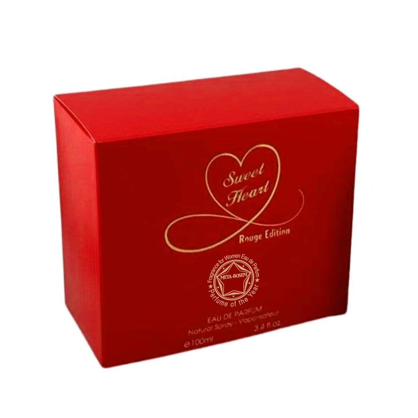 META-BOSEM Sweet Heart Lilac&Rouge, Eau De Parfum Spray Perfume for Women, Sweet Floral Fragrance - a Heart Bottle Collection, Great Holiday Gift (Pack of 2), 3.4 Fl Oz Each, total 6.8 Oz