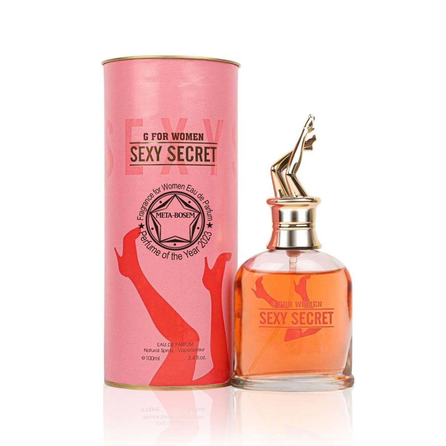 META-BOSEM G for Women Sexy Secret/Le Rouge/Menage a Trois, 3-Pc Perfume Set Collection Fragrance Classic Bottle, Eau de Parfum Natural Spray - Floral Scent (Pack of 3) Each 3.4 Fl Oz, Total 10.20 Oz