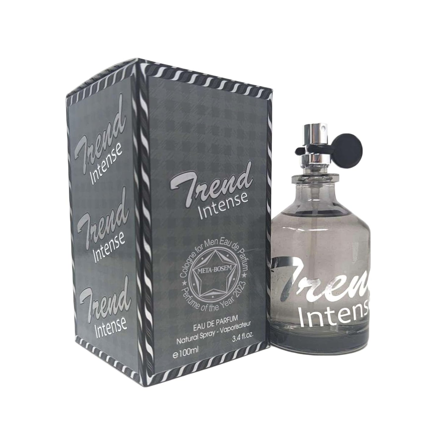 META-BOSEM Trend+Trend Intense+Swerve -3Pc Cologne for Men Fragrance Collection, Eau de Parfum Natural Spray - Citrus Notes - Holiday Gift Set (Pack of 3) Each 3.4 Fl Oz, Total 10.20 Fl Oz