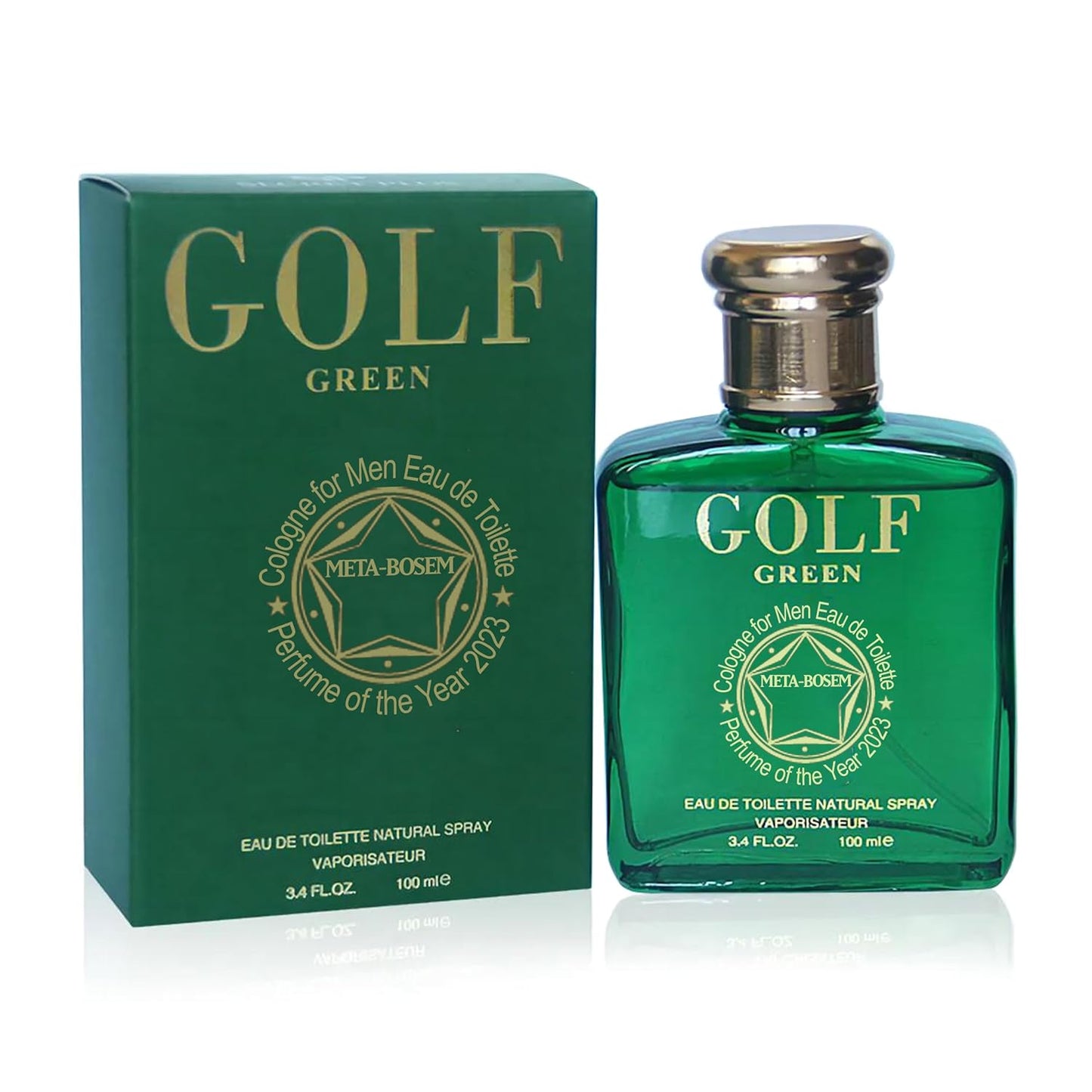 META-BOSEM Golf Red+Black+Blue+White 8-Pc Set Men's Cologne Collection, Eau de Toilette Natural Spray - Masculine Scent - Holiday Gift (Pack of 8) Each 3.4 Fl Oz, Total 27.20 Fl Oz