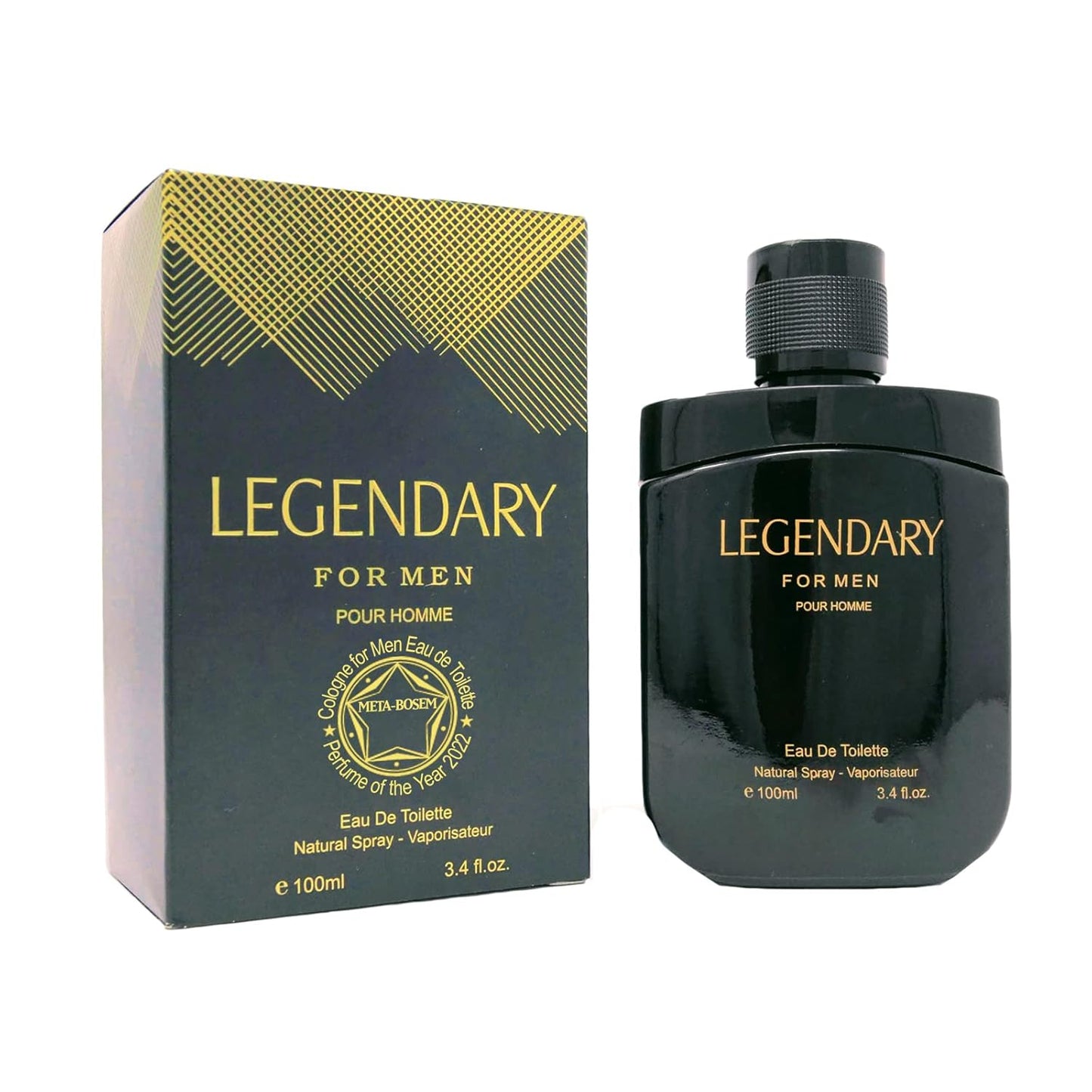 META-BOSEM Gentlemen/Guest Man of Men, Eau de Toilette Natural Spray Cologne for Men, Wonderful Gift, Masculine Scent, for all Skin Types, 3.4 Fl Oz/100 Ml Each (Pack of 2)