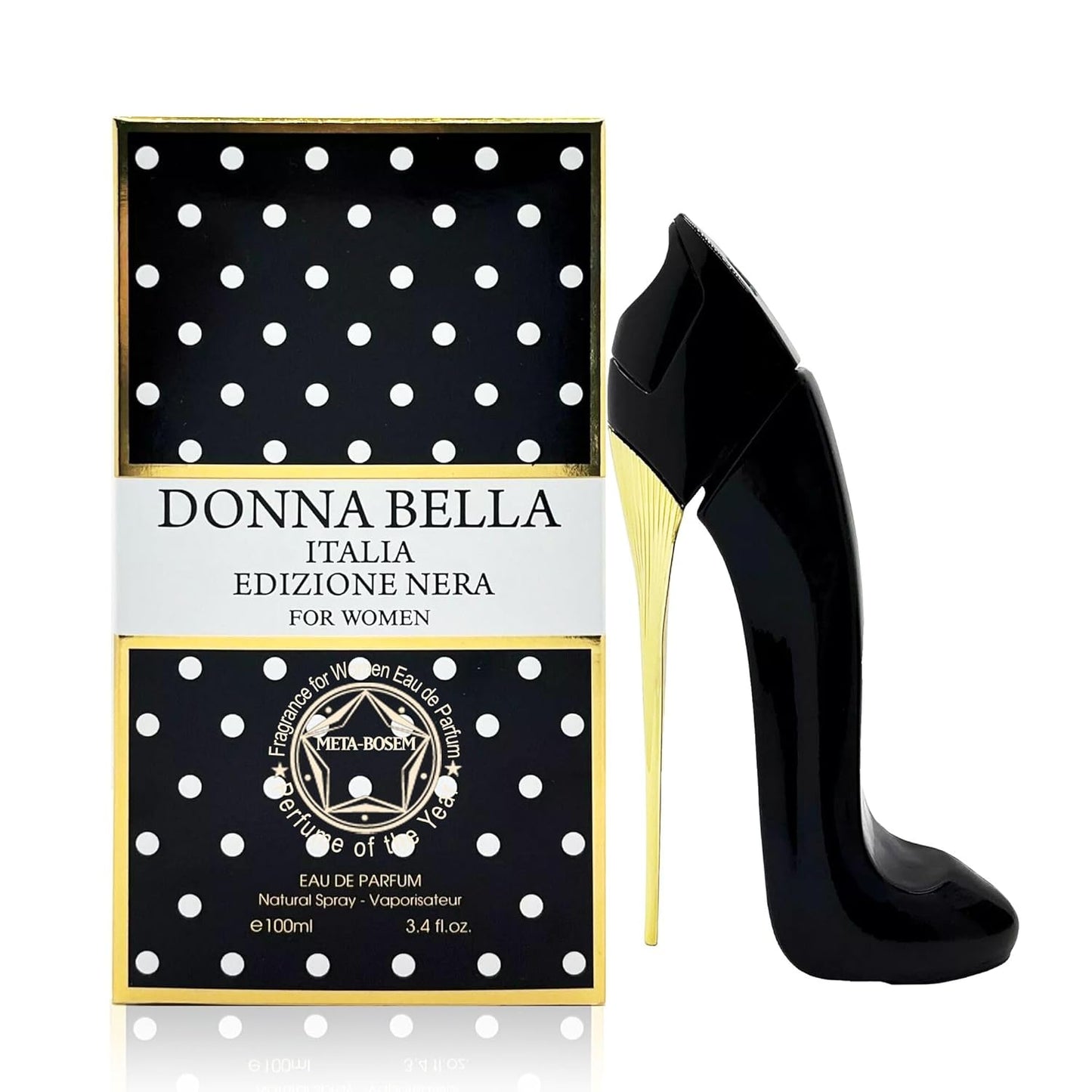 META-BOSEM 3-Pc Set Perfume Collection for Women Girl's Shoe-Shaped Classic Bottle Fragrance, Eau de Parfum Natural Spray - Floral Scent - Holiday Gift (Pack of 3) Each 3.0 Fl Oz, Total 9 Fl Oz