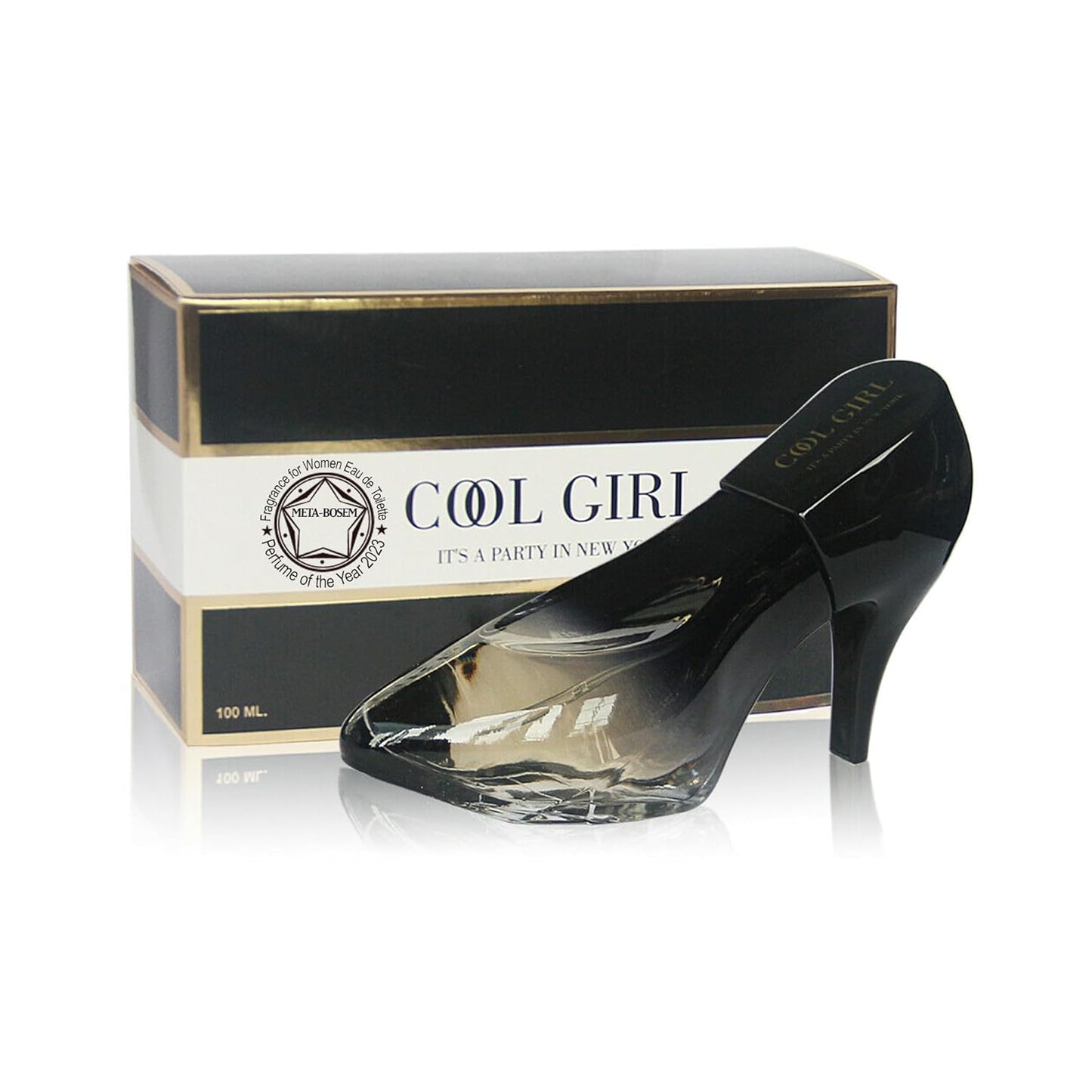 META-BOSEM 4-Pc Set Perfume Collection for Women Fancy Bottle Shoe Shaped Fragrance for Ladies, Eau De Toilette Natural Spray - Fresh Scent (Pack of 4) Each 3.4 Fl Oz, Total 13.6 Fl Oz