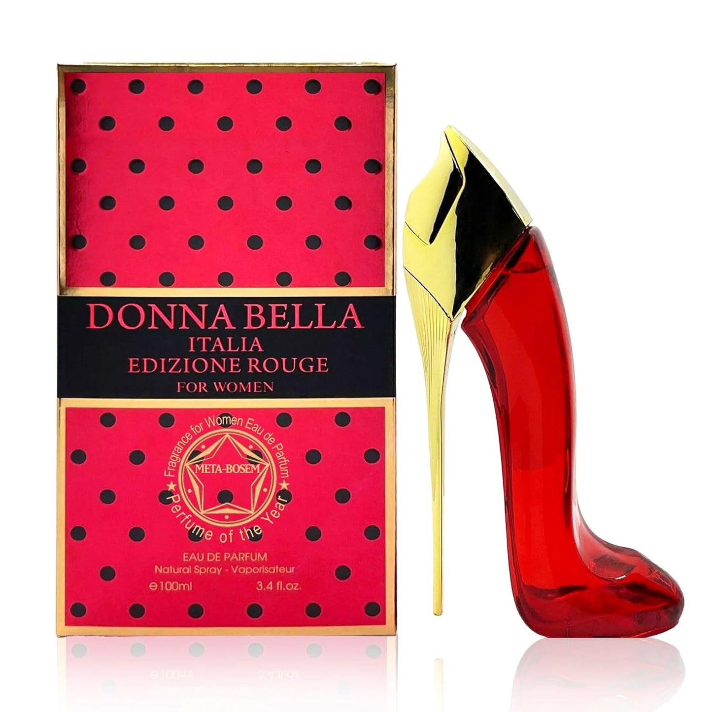 META-BOSEM 3-Pc Set Perfume Collection for Women Girl's Shoe-Shaped Classic Bottle Fragrance, Eau de Parfum Natural Spray - Floral Scent - Holiday Gift (Pack of 3) Each 3.0 Fl Oz, Total 9 Fl Oz