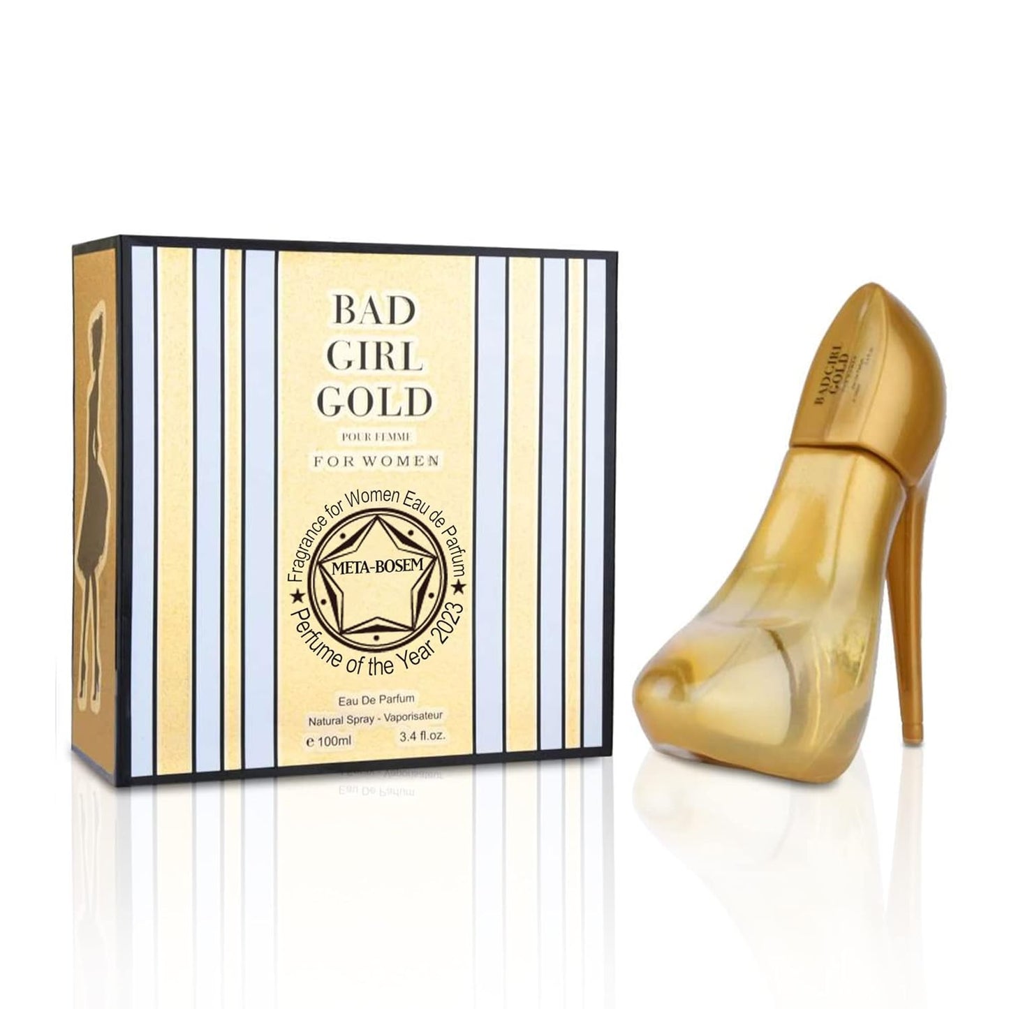 META-BOSEM Girl's Perfume Collection for Women Shoe-Shaped Classic Bottle Fragrance, Eau de Parfum Natural Spray - Floral Fresh Scent - Holiday Gift Set (Pack of 3) Each 3.0 Fl Oz, Total 9 Fl Oz