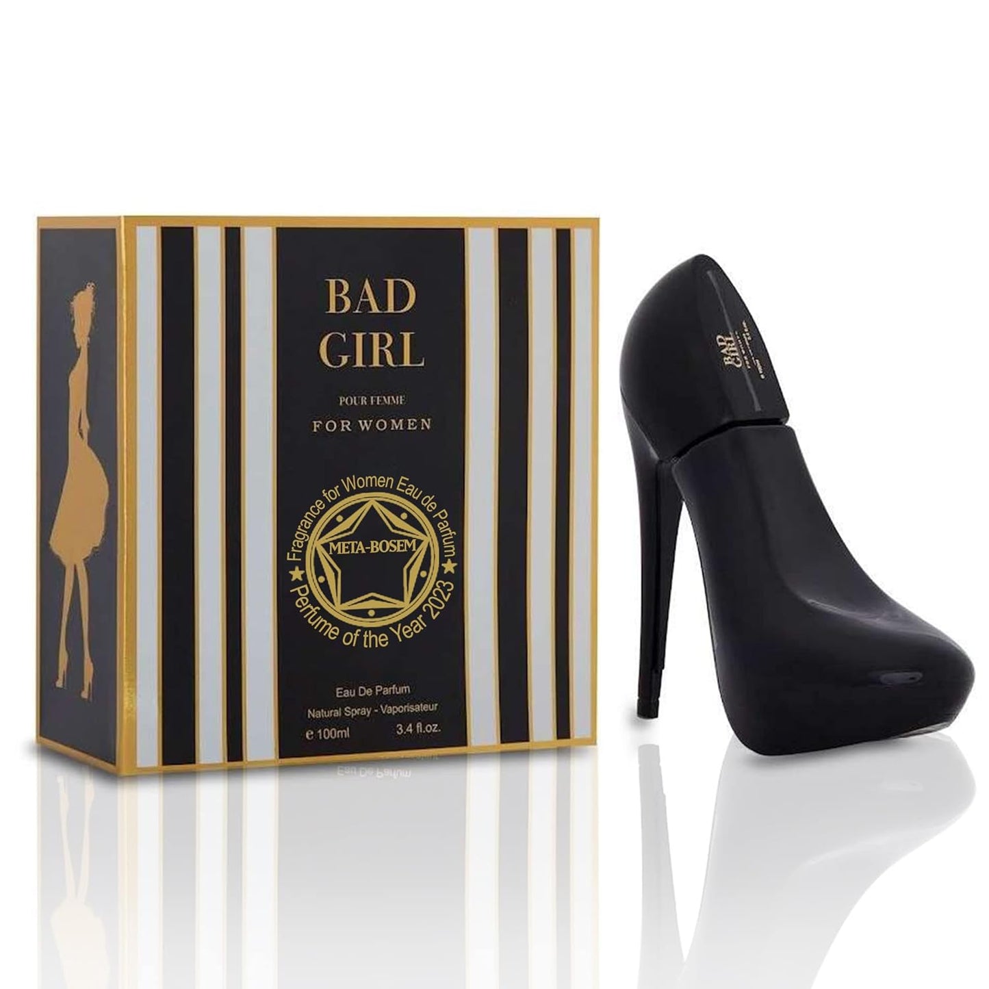 META-BOSEM Girl's Perfume Collection for Women Shoe-Shaped Classic Bottle Fragrance, Eau de Parfum Natural Spray - Floral Fresh Scent - Holiday Gift Set (Pack of 3) Each 3.0 Fl Oz, Total 9 Fl Oz