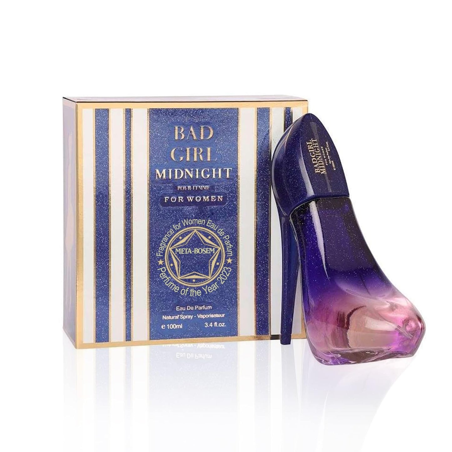 META-BOSEM 5-Pc Set Perfume Collection for Women Girl's Shoe Shaped Fancy Bottle Fragrance, Eau de Parfum Natural Spray - Fresh Feminine Scent (Pack of 5) Each 3.4 Fl Oz, Total 17.0 Fl Oz