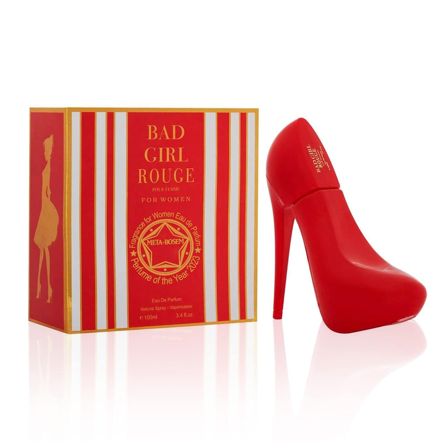 META-BOSEM 5-Pc Set Perfume Collection for Women Girl's Shoe Shaped Fancy Bottle Fragrance, Eau de Parfum Natural Spray - Fresh Feminine Scent (Pack of 5) Each 3.4 Fl Oz, Total 17.0 Fl Oz