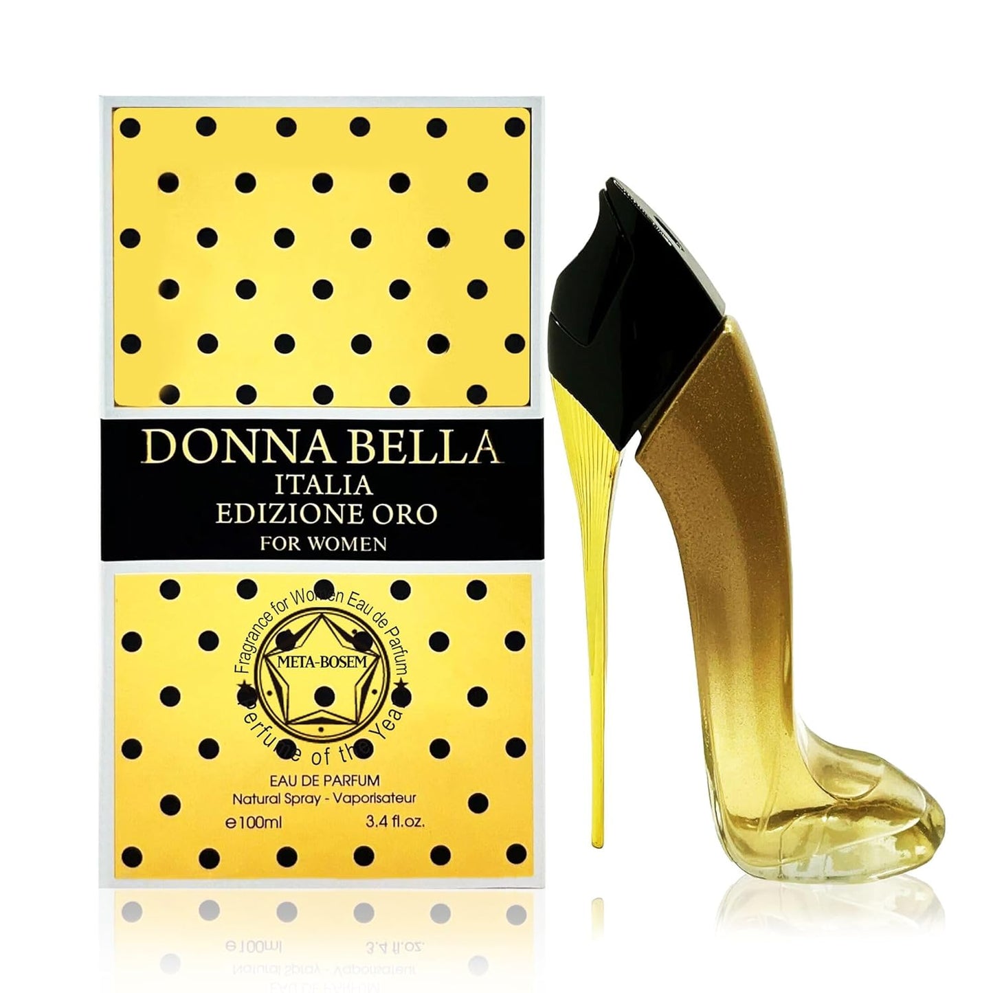 META-BOSEM 3-Pc Set Perfume Collection for Women Girl's Shoe-Shaped Classic Bottle Fragrance, Eau de Parfum Natural Spray - Floral Scent - Holiday Gift (Pack of 3) Each 3.0 Fl Oz, Total 9 Fl Oz